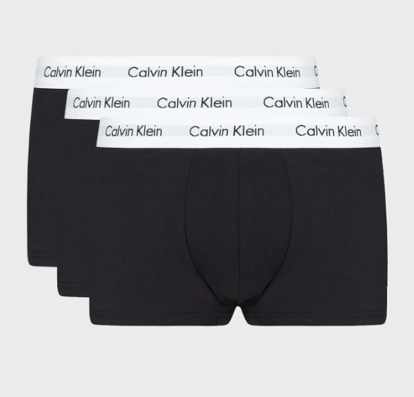 Набор трусов боксеров мужских Calvin Klein men boxer 3 шт. XL Белый/Черный (102304449)
