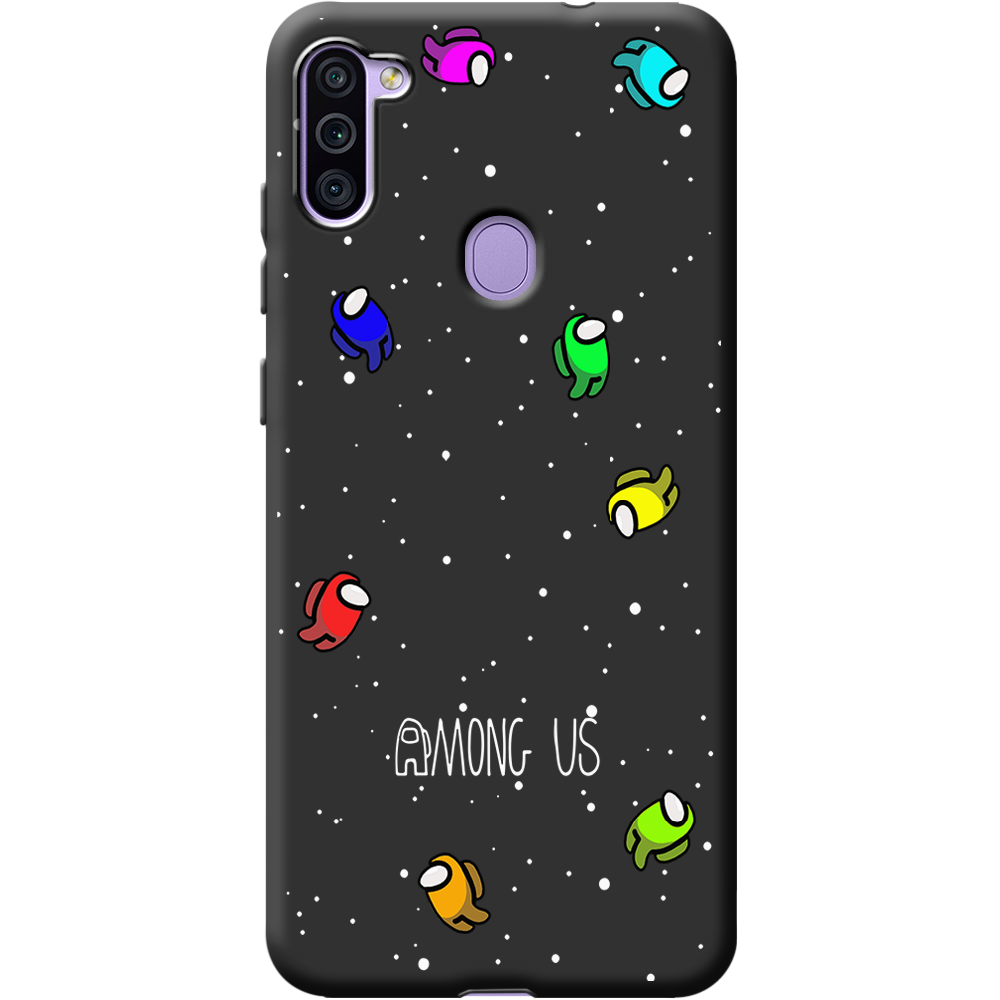 Чохол Boxface Samsung A115 Galaxy A11 Among Us Invisible Чорний силікон (39628-bk76-40216)