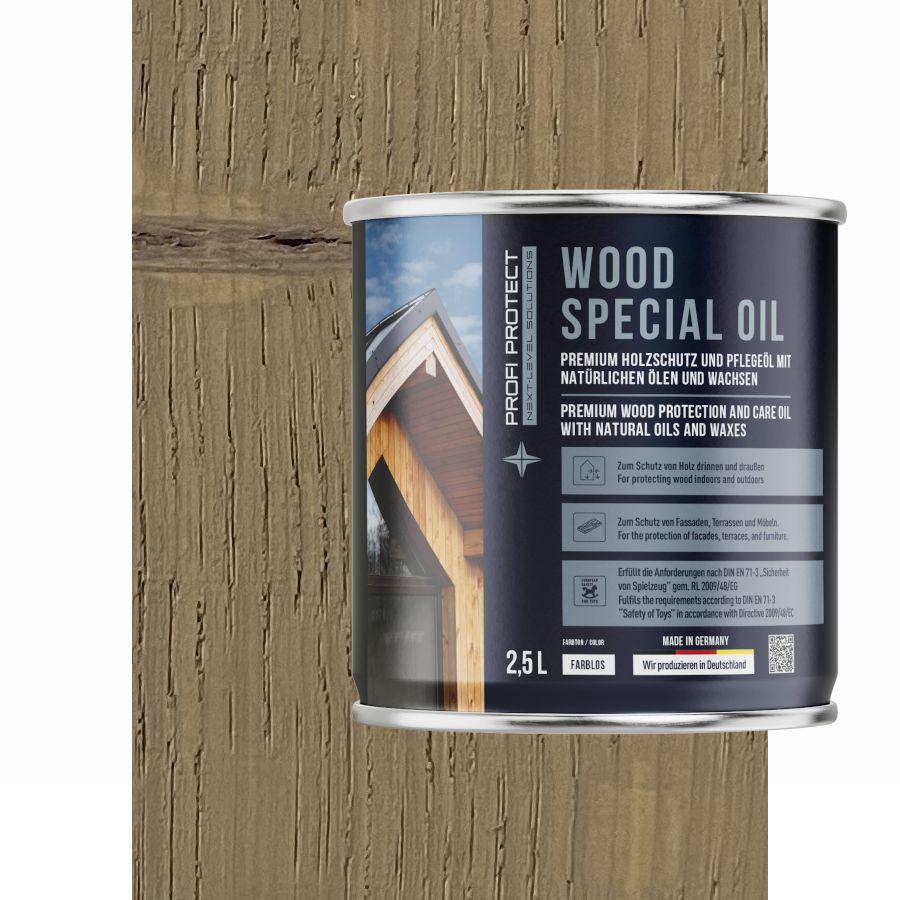 Масло для террасной доски ProfiProtect Wood Special Oil с воском 2,5 л Grau Beige 75 eiche (24645825)