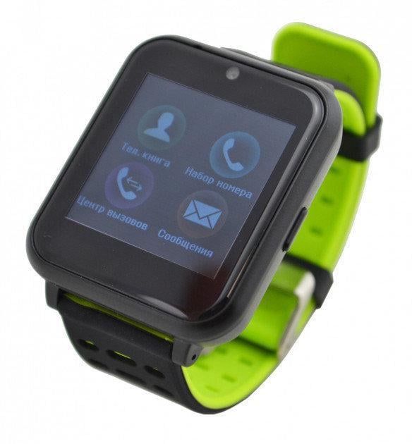 Смарт-часы Uwatch Z2 Черно-салатовый