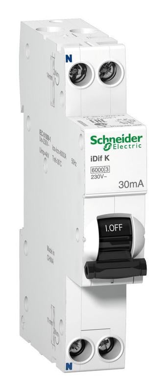 Дифференциальный выключатель Schneider Electric Acti9 IDIF K 1P+N 32А 30мА C тип А (A9D49632)