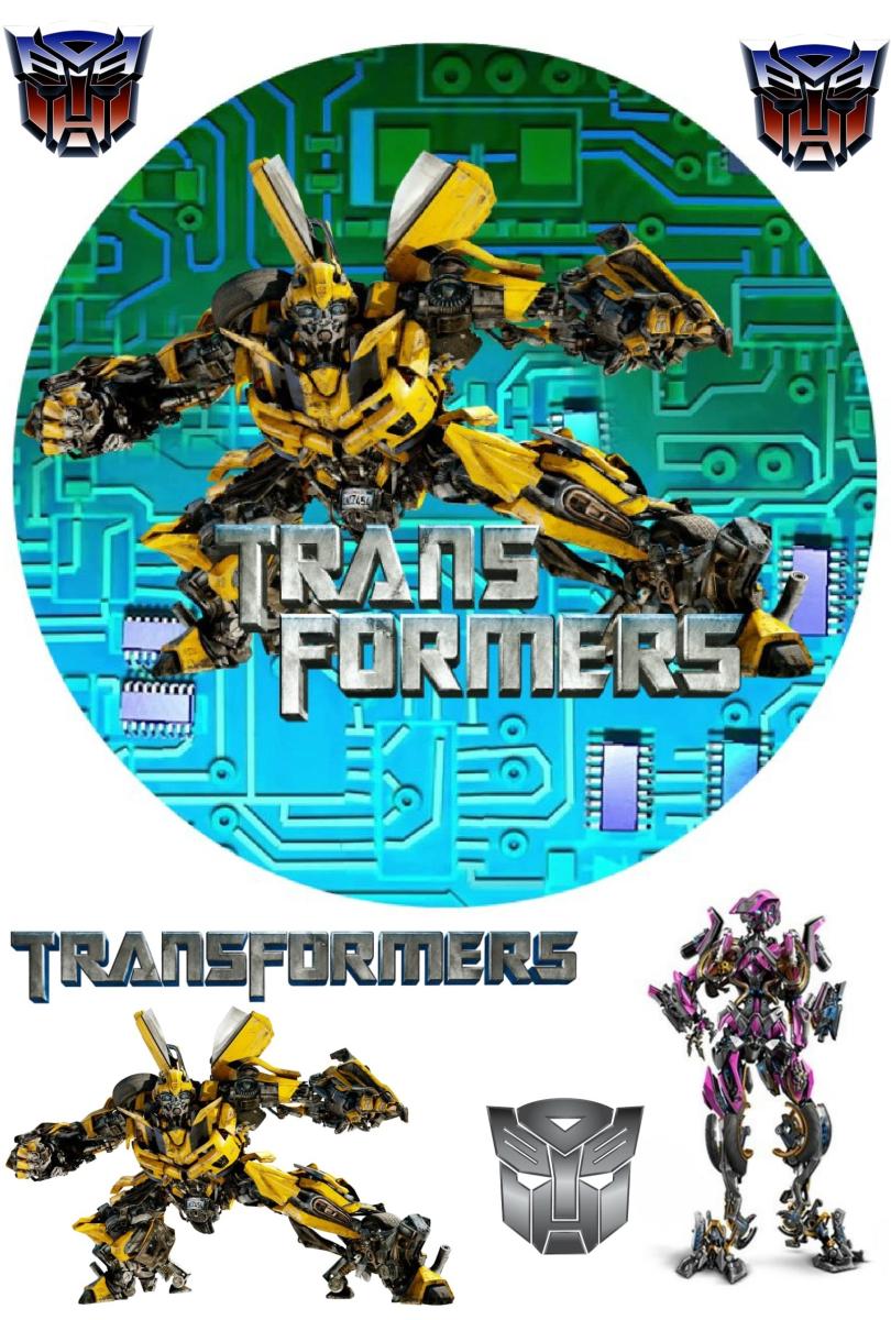 Картинка на торт вафельная Трансформеры 6 (14783) Картинка на торт вафельная Трансформеры 6 (14783)