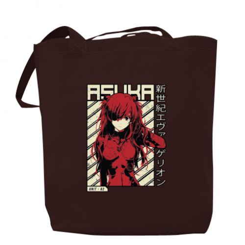 Шоппер Аска Евангелион 37х41 см Шоколадный (9451414-12-159005)