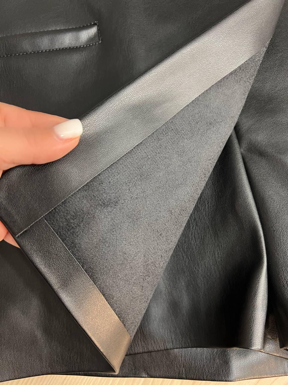 Шорты женские Gritana 974 с юбкой на запах впереди короткая экокожа S Черный (3468) - фото 4 Шорты женские Gritana 974 с юбкой на запах впереди короткая экокожа S Черный (3468) - фото 4