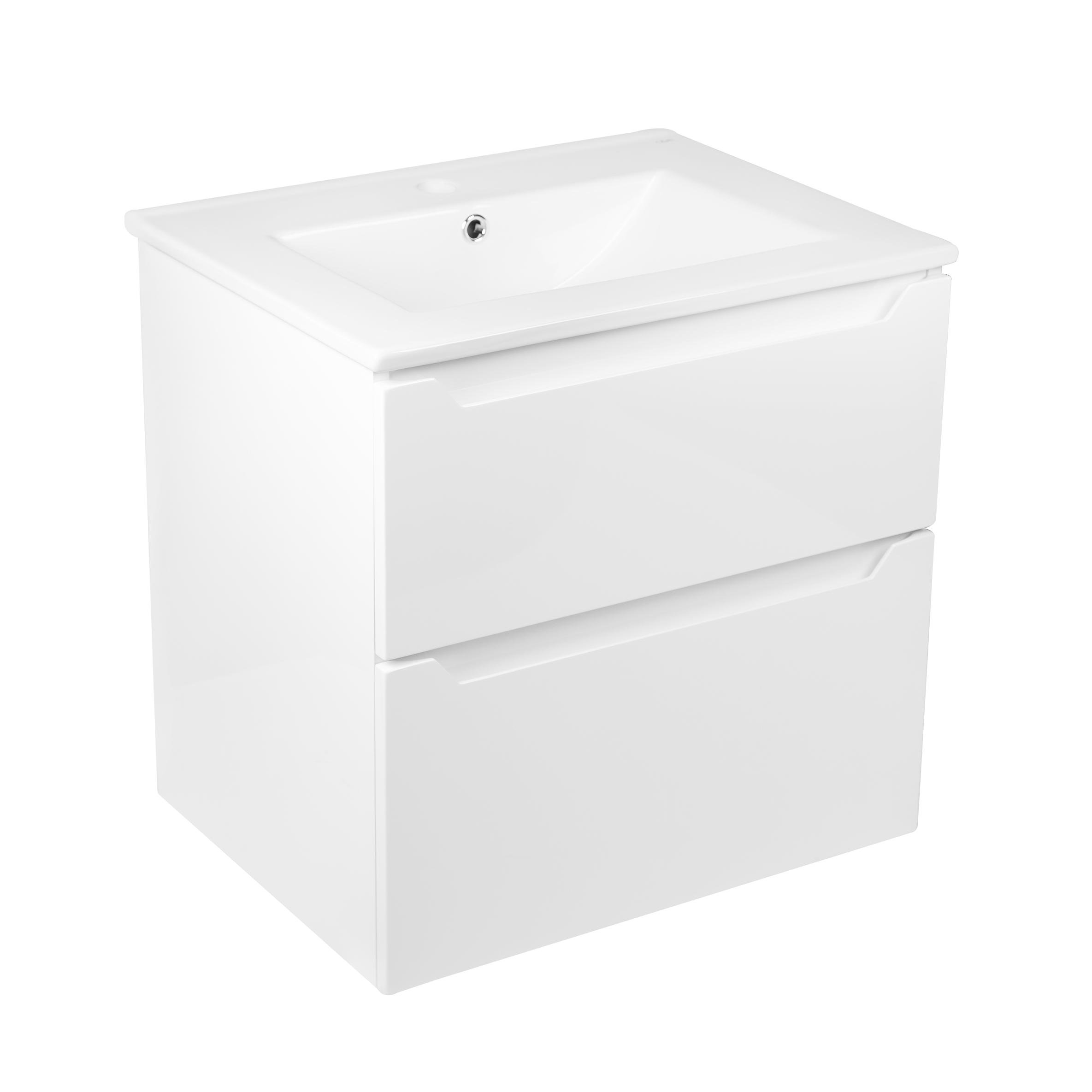 Тумба с умывальником подвесная Q-tap Scorpio QT1472TPВ6013060CW 61x60x47 см Белый (96891)