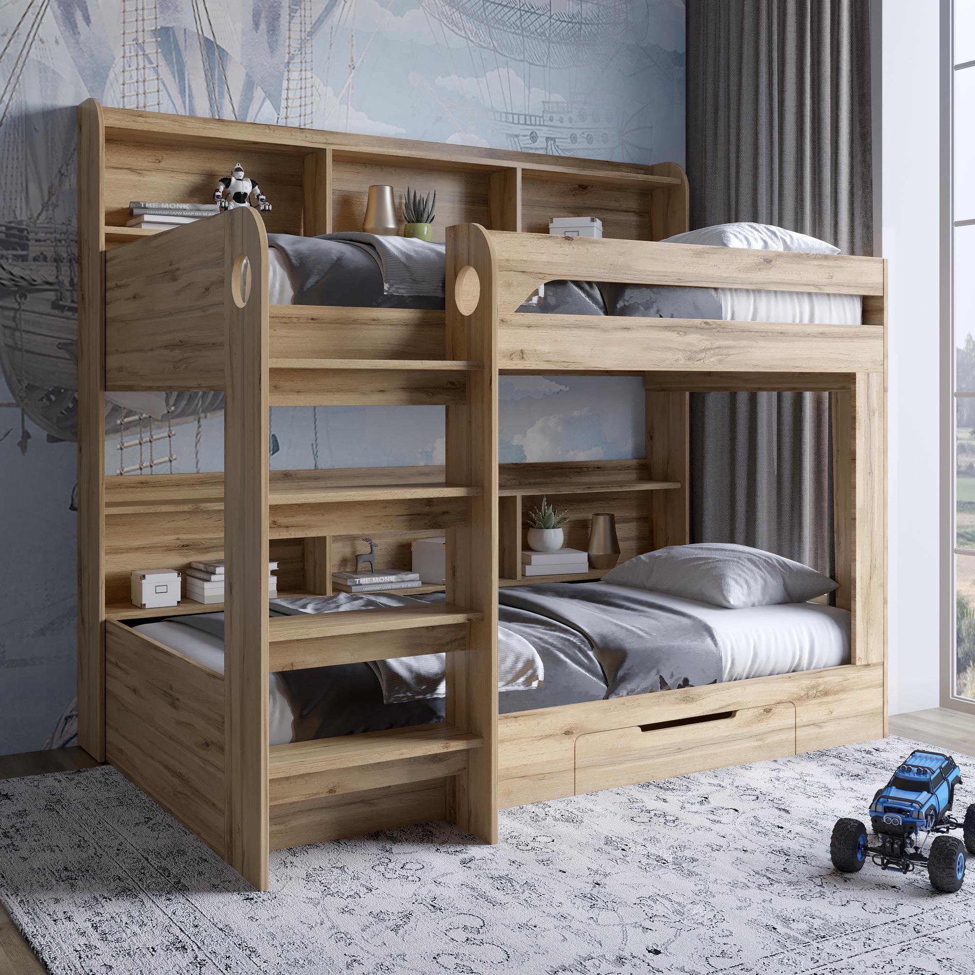 Ліжко Майнкрафт з ящиком 90х190 см Дуб апалачі (28265440) - фото 1 Ліжко Майнкрафт з ящиком 90х190 см Дуб апалачі (28265440) - фото 1