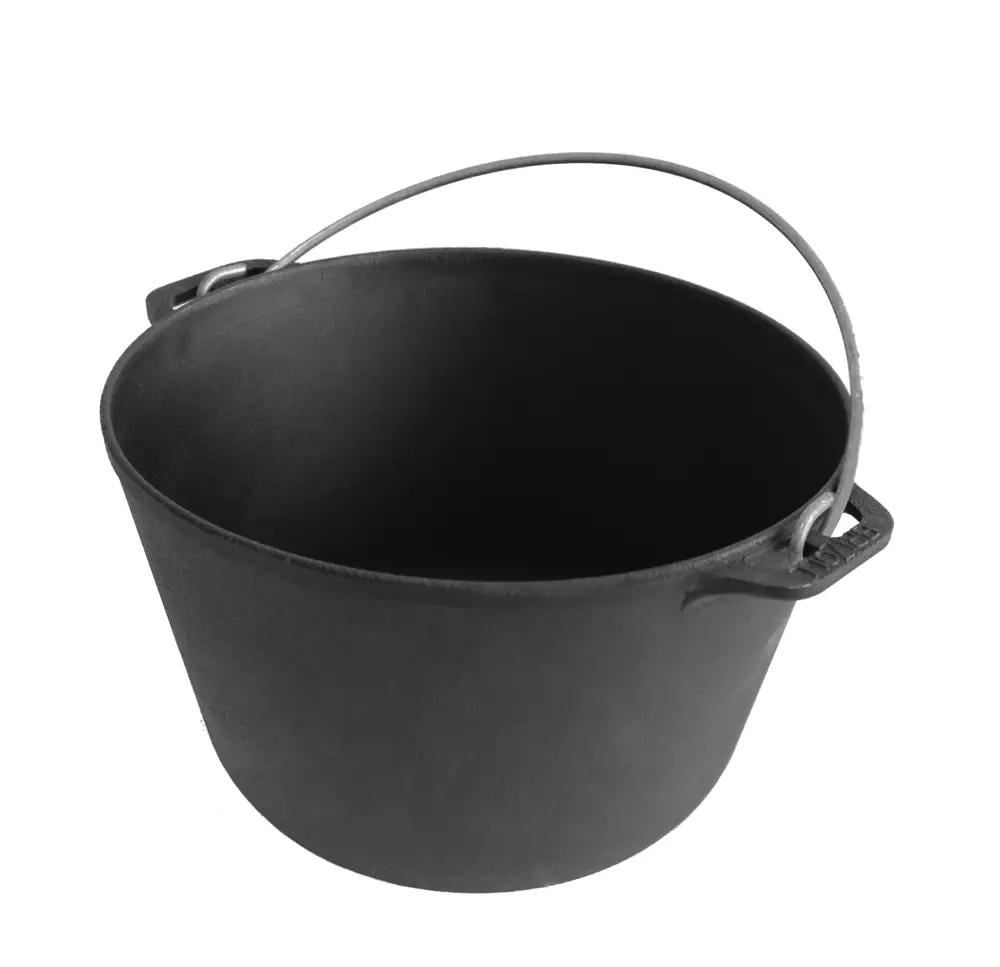 Казан чугунный туристический Brizoll с крышкой сковородой 10 л - фото 2 Казан чугунный туристический Brizoll с крышкой сковородой 10 л - фото 2