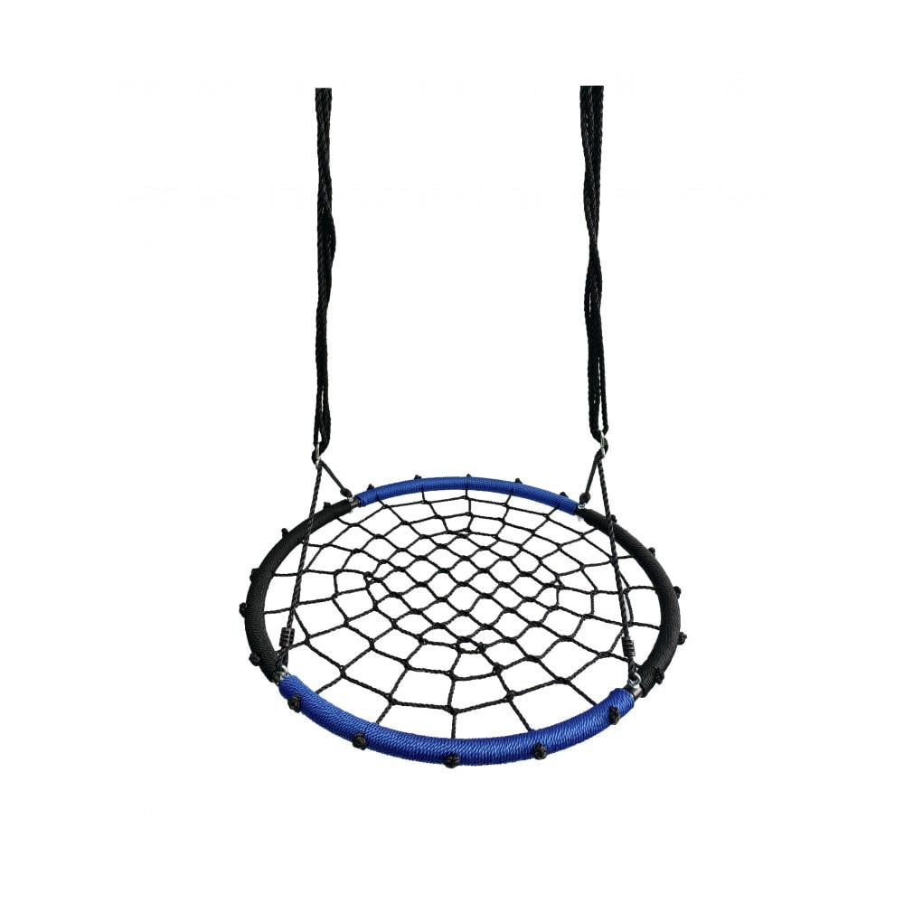 Гойдалка-гніздо кругла дитяча Spoko SP-2C садова підвісна для вулиці 100 см Чорно-синій (42401007) - фото 2