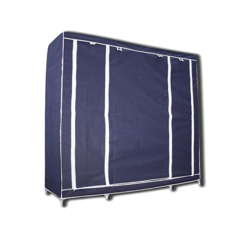 Портативна шафа-органайзер Supretto Home 3 секції 135х42х174 см Синій