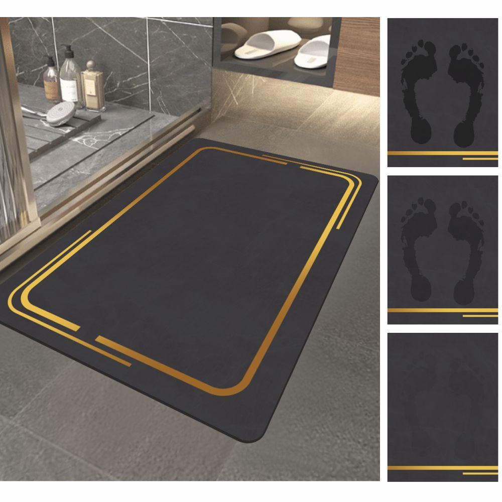 Коврик для ванной комнаты Aquarius Мрамор 50х80 см Графитовый (300085) - фото 3