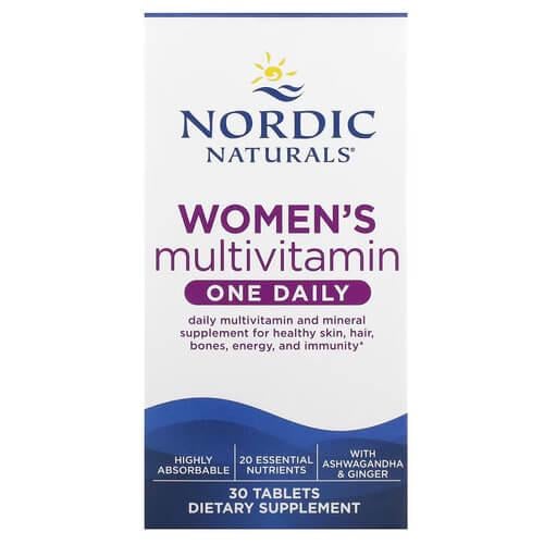 Витамины для женщин Nordic Naturals Women's Multivitamin One Daily 30 табл. (NOR-01555)