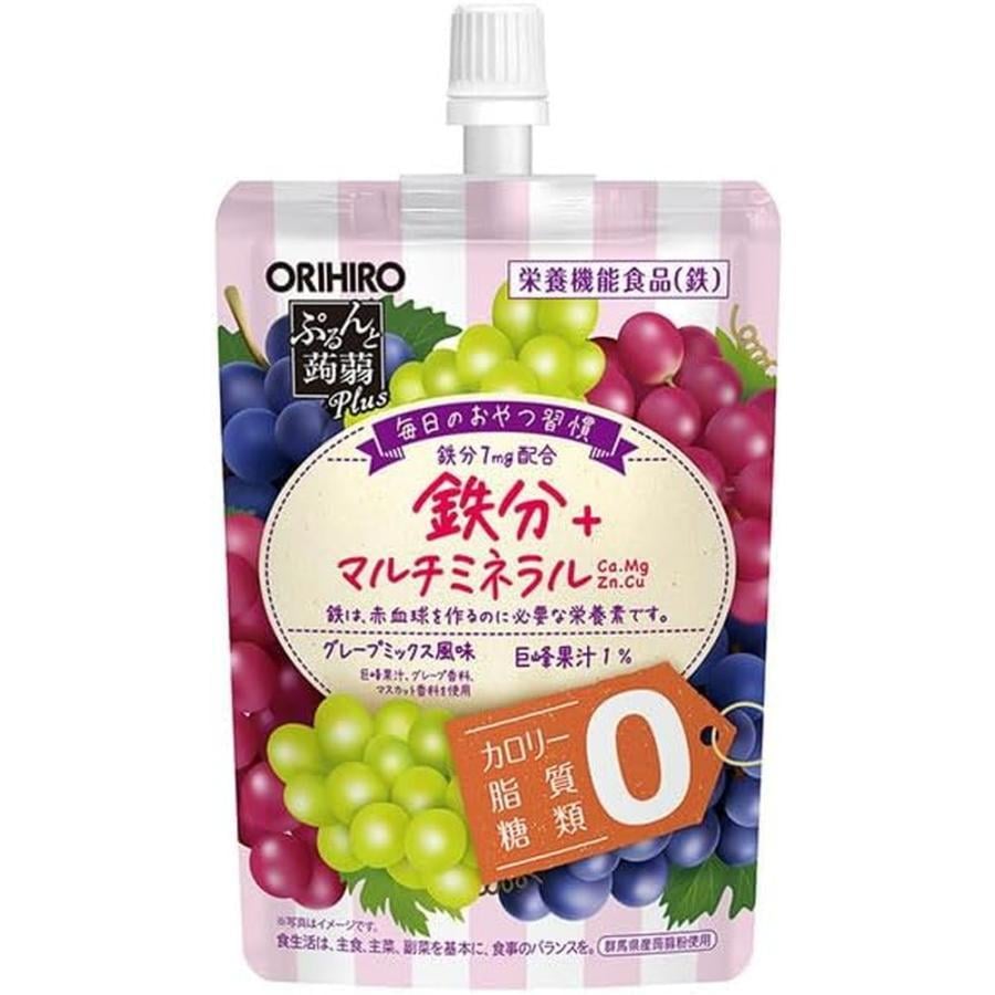 Конняку-желе питьевой бескалорийный виноградный микс Orihiro Purunto Konjac Jelly 130 г (3008158282)