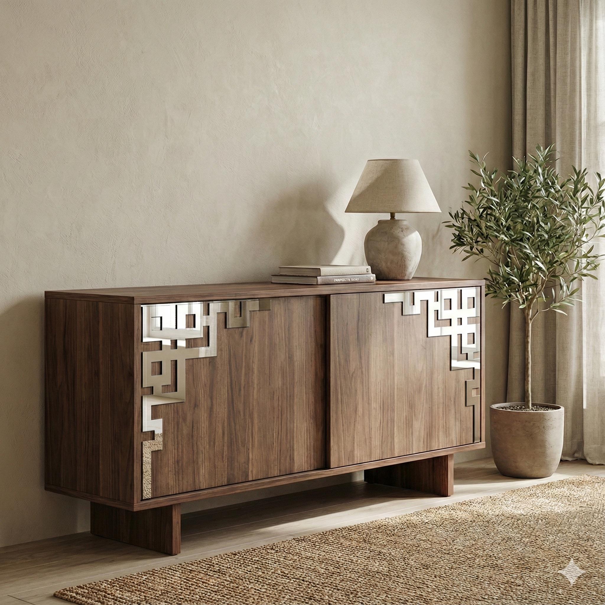 Декор угловой DFA для зеркал и мебели 2 шт. Серебристый (YA00095-S)