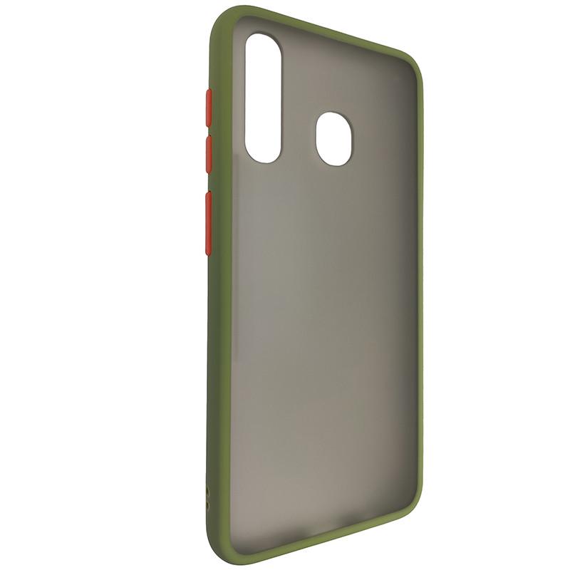 Чехол Totu Copy Gingle Series for Samsung A20S Dark Green+Orange (29caa1-313)