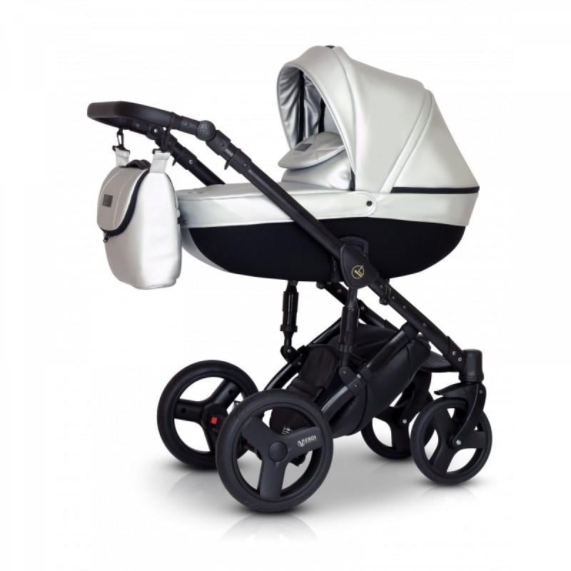 Коляска Verdi Mirage Limited универсальная 2в1 с дождевиком и сумкой Серебристый Коляска Verdi Mirage Limited универсальная 2в1 с дождевиком и сумкой Серебристый