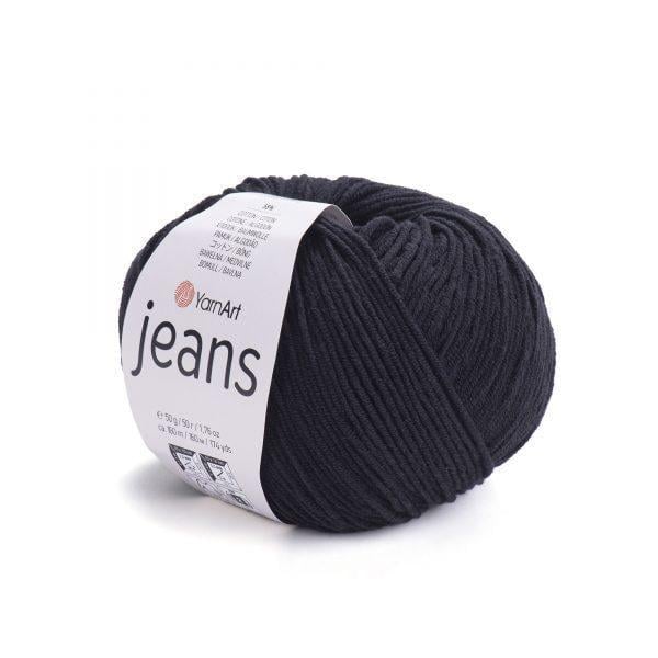 Пряжа YarnArt Jeans для макраме Черный (3180913693)