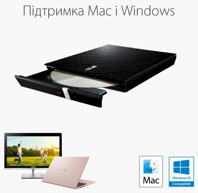 Оптический привод Asus SDRW-08D2S-ULITE Черный (10826918) - фото 2