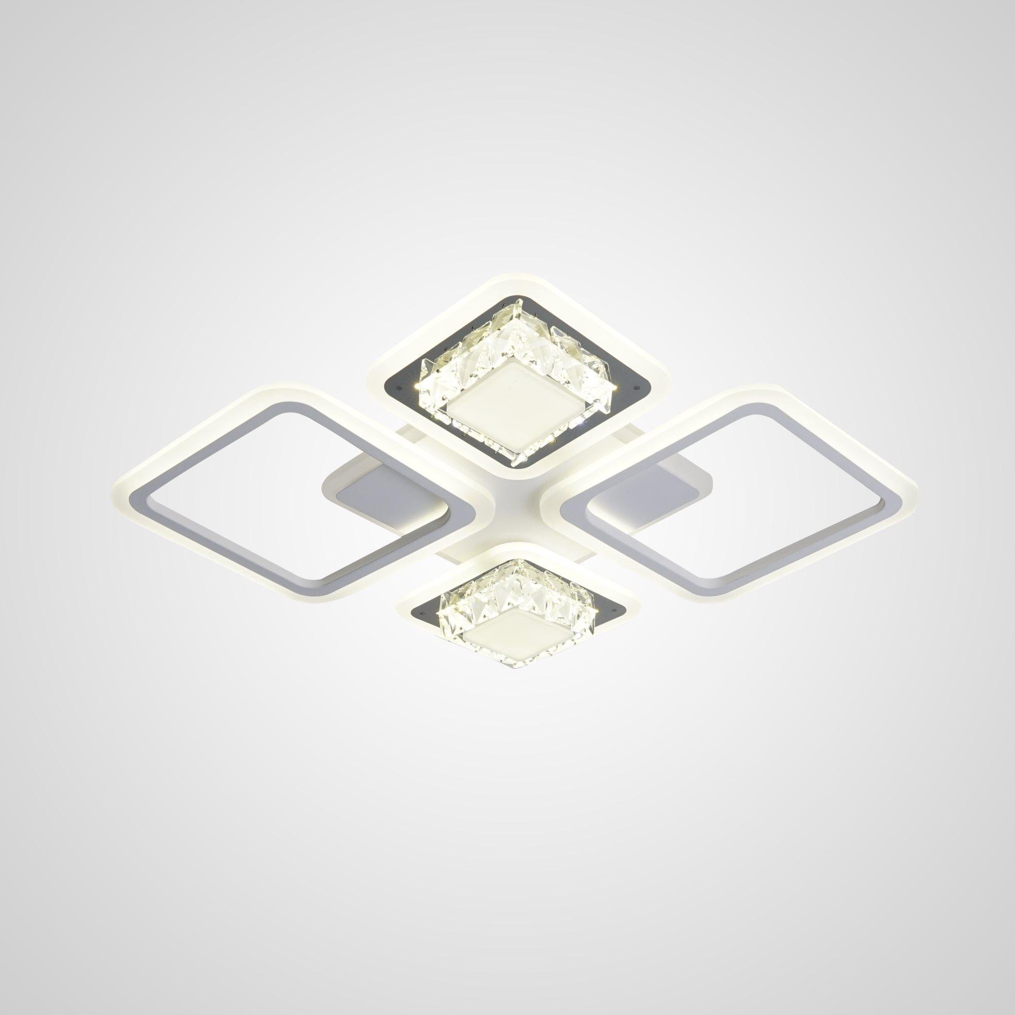 Люстра світлодіодна акрилова Valeso V K28917-2+2-TL WT+CR (000035287)