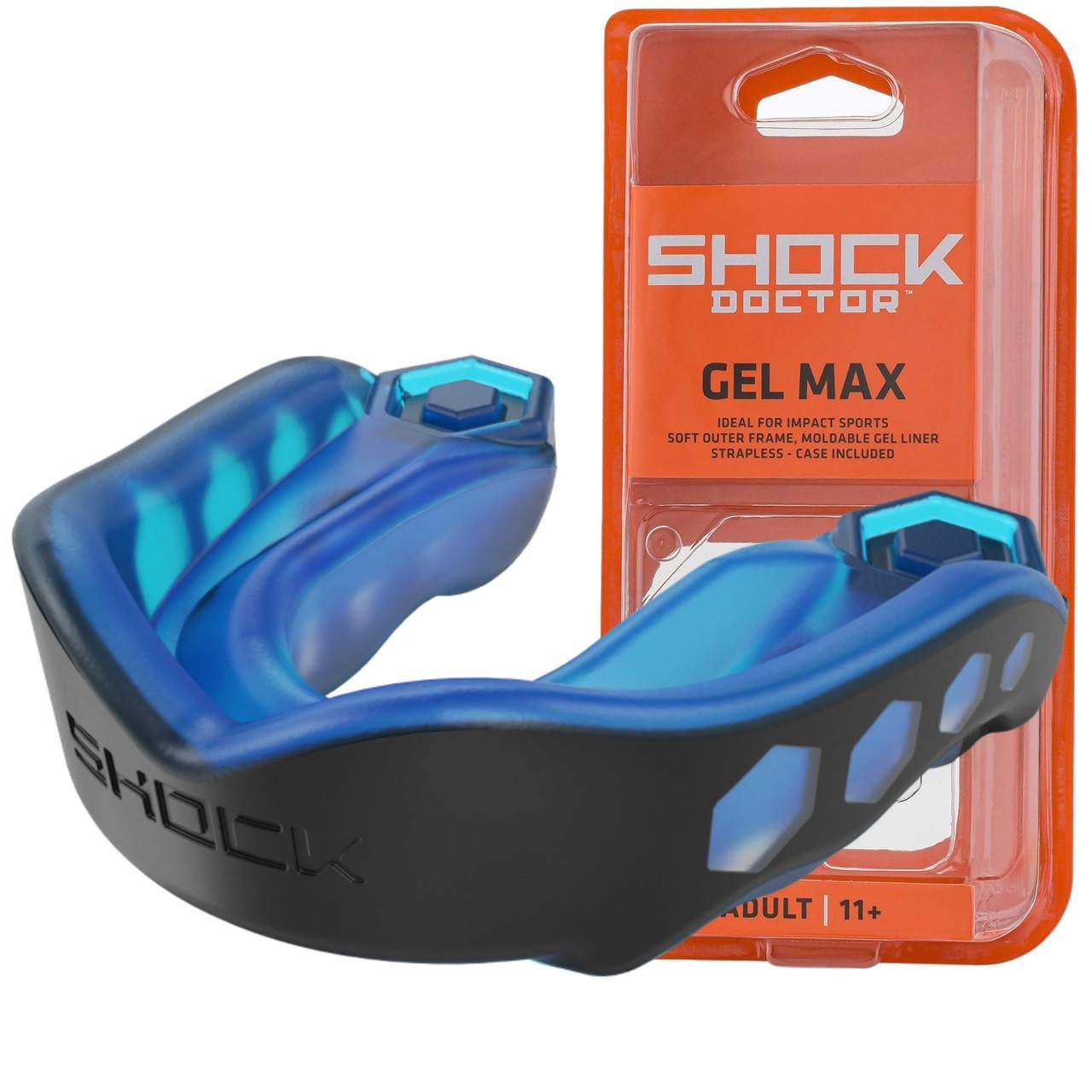 Капа Shock Doctor Gel Max доросла вік 11+ Black/Blue (6100-BB-AD)