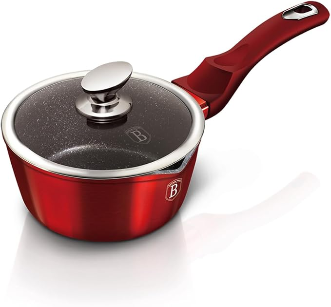 Ковш Berlinger Haus Metallic Line антипригарное покрытие алюминий 16 см 1,2 л Красный (2529782626)