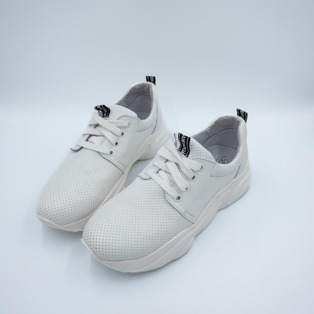 Кроссовки женские Bistfor натуральная кожа р. 40 Белый