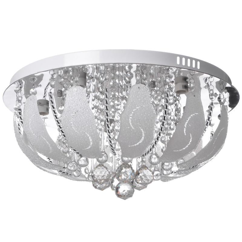 Люстра потолочная торт с подсветкой большая умная Brille BCL-653S/5 E14/LED RGB