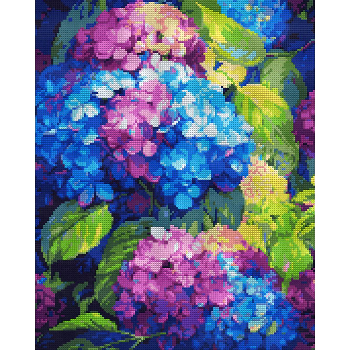 Алмазная мозаика Santi Яркая гортензия 40x50 см (Top-954913)