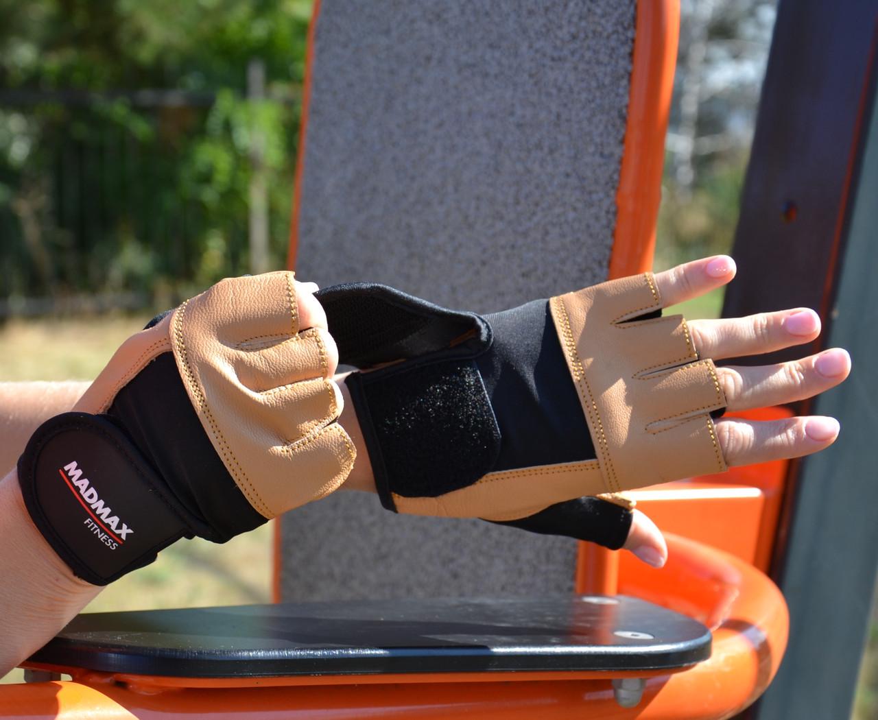Перчатки для фитнеса MadMax MFG-444 Fitness XXL Brown (A-012616) - фото 9 Перчатки для фитнеса MadMax MFG-444 Fitness XXL Brown (A-012616) - фото 9