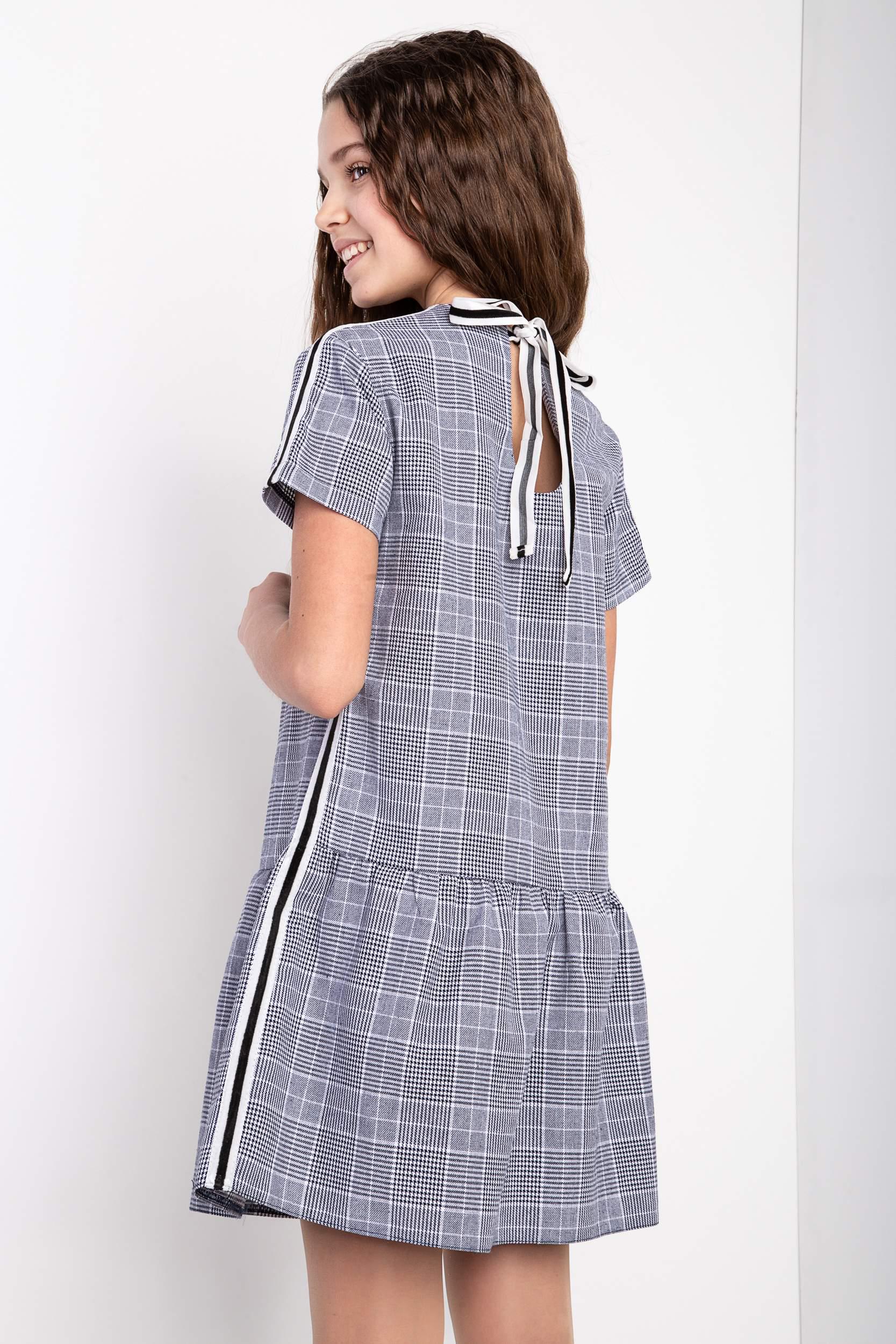 Платье праздничное на девочку подростка в клетку Diва 152 см (21180) - фото 2 Платье праздничное на девочку подростка в клетку Diва 152 см (21180) - фото 2