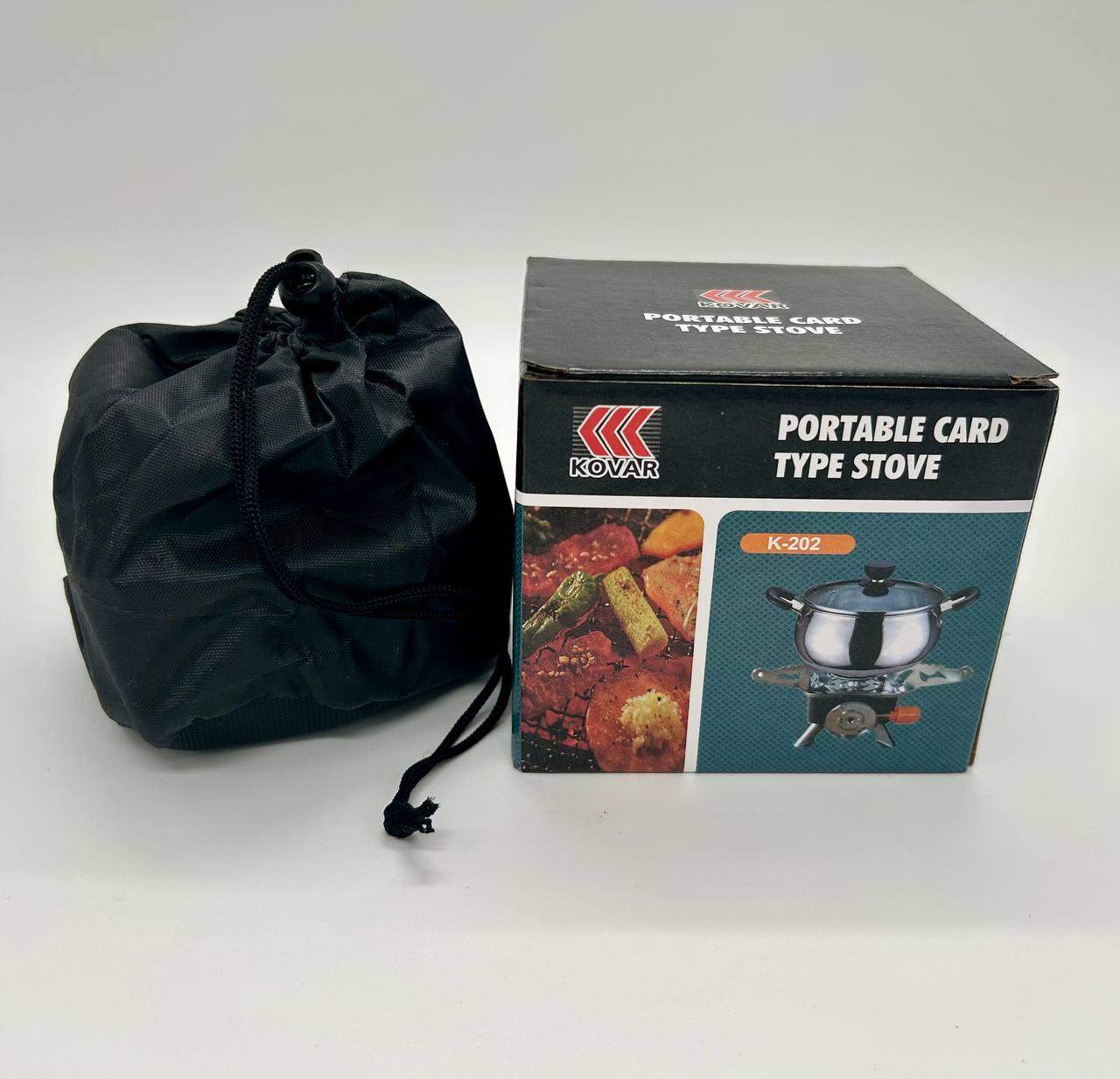 Газова плитка портативна Kovar з п'єзопідпалом (К-202) - фото 3 Газова плитка портативна Kovar з п'єзопідпалом (К-202) - фото 3