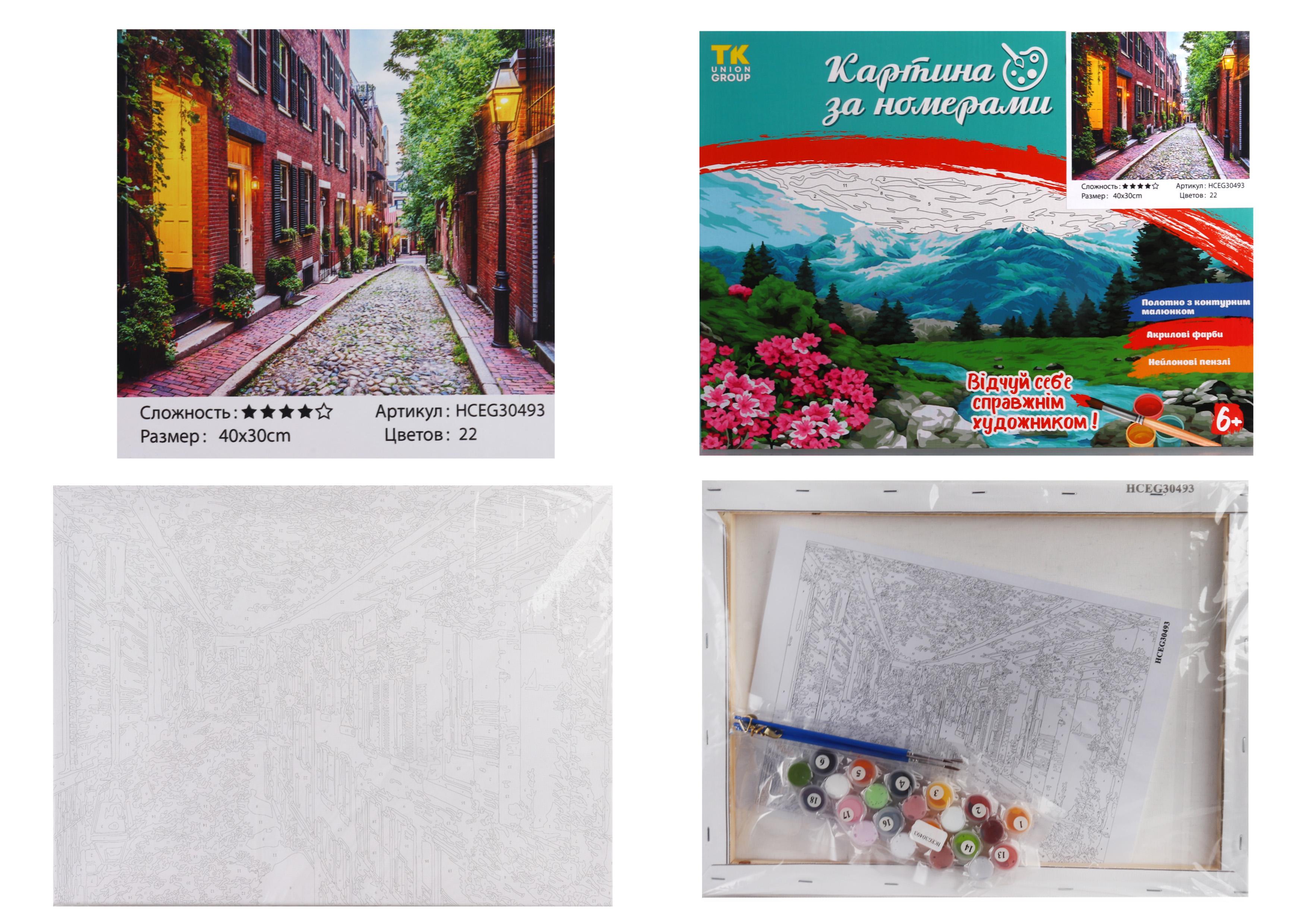 Картина за номерами TK Group Вузька вулиця 30493 30x40 см (MTT-153844)