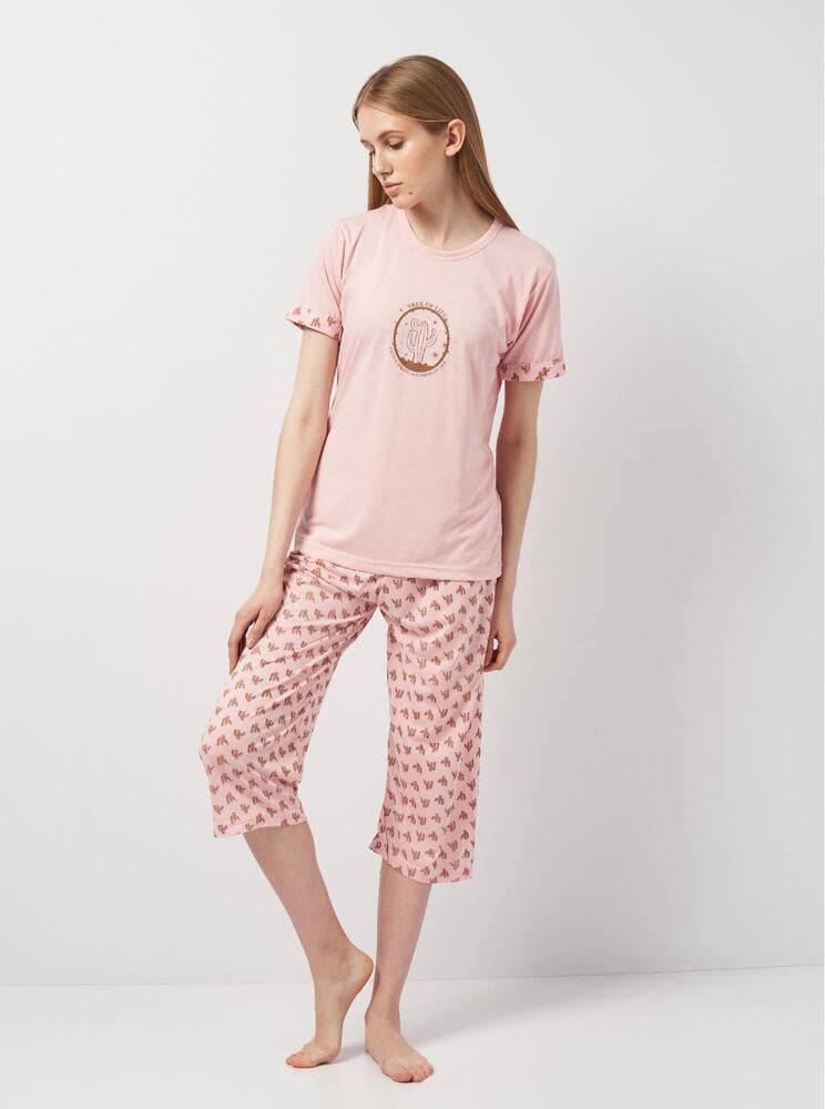 Піжама Lindros 10114x37 жіноча L Рожевий