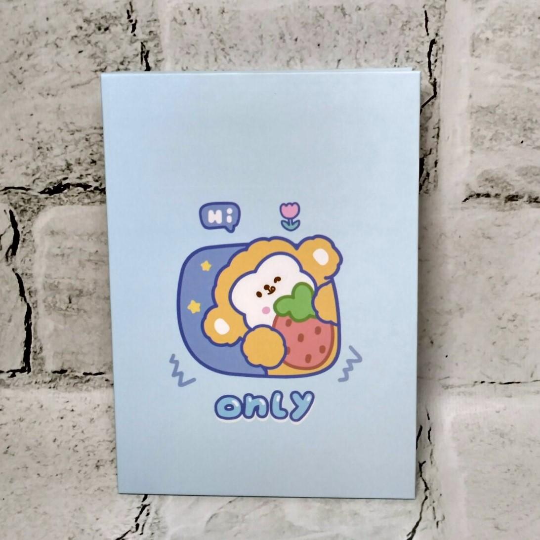 Зеркало настольное/дорожное косметическое Обезьянка 18х12,8 см Голубой (14368228-4)