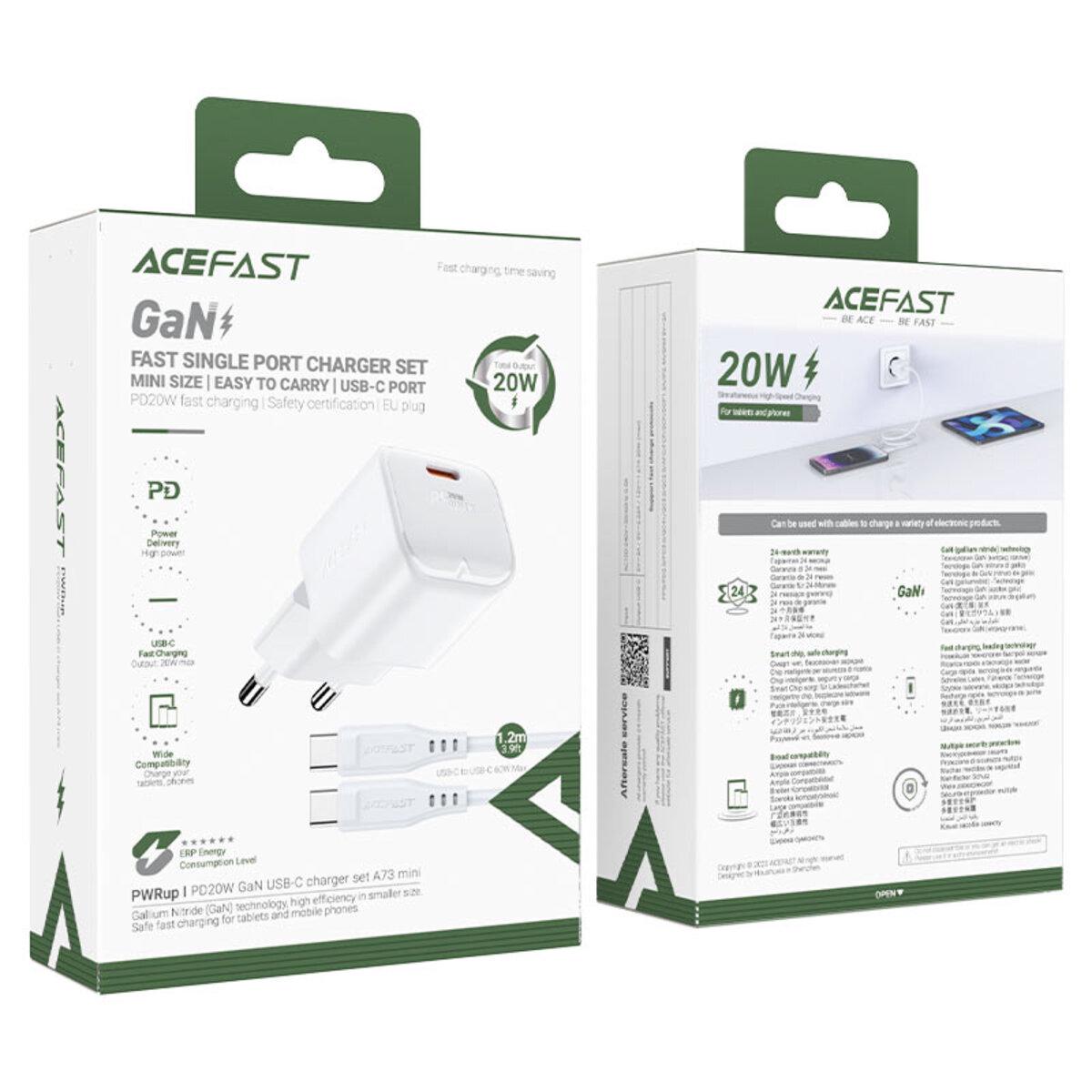 Зарядний пристрій Acefast A77 PD USB-C 30W White - фото 4