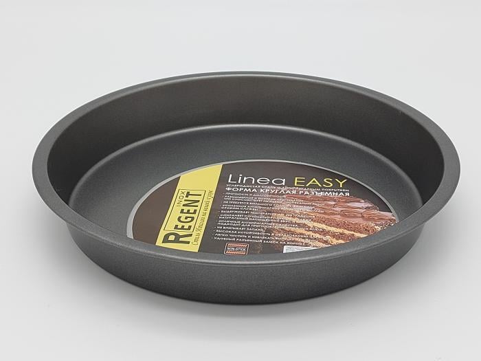 Форма для випічки пирога в духовці кругла з тефлоновим покриттям D 25 см H 3,5 см (18923) - фото 3 Форма для випічки пирога в духовці кругла з тефлоновим покриттям D 25 см H 3,5 см (18923) - фото 3