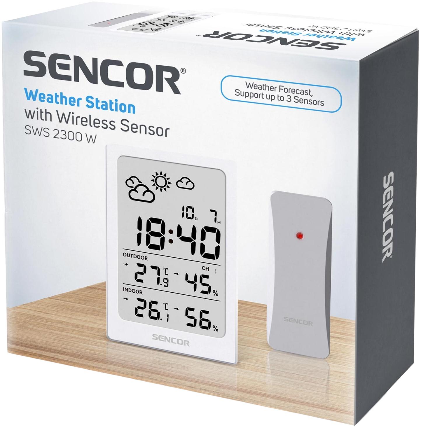 Метеостанция электронная Sencor SWS 2300W с беспроводным датчиком Белый (28745674) - фото 6 Метеостанция электронная Sencor SWS 2300W с беспроводным датчиком Белый (28745674) - фото 6