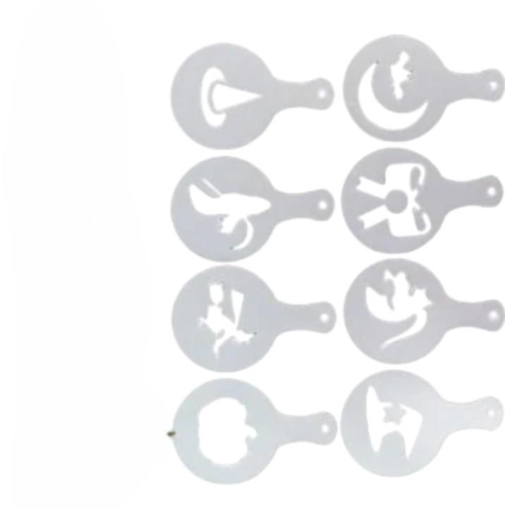 Трафареты на Хэллоуин 8 шт. 8,5 см Серый (1732)