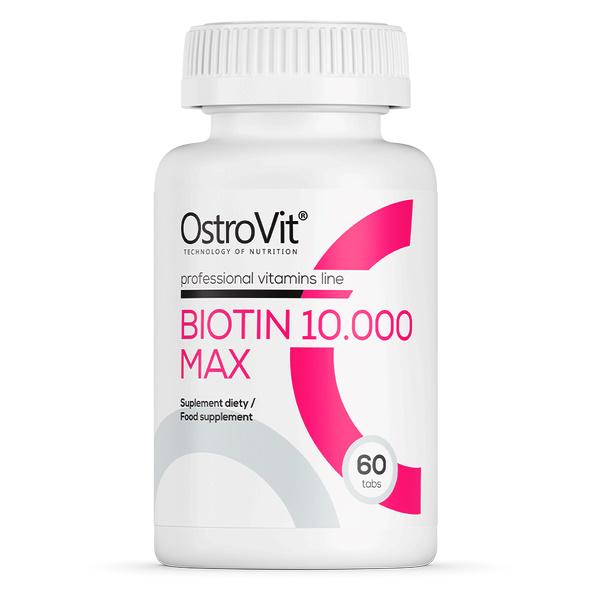 Вітамін B для спорту OstroVit Biotin 10000 Max 60 Tabs