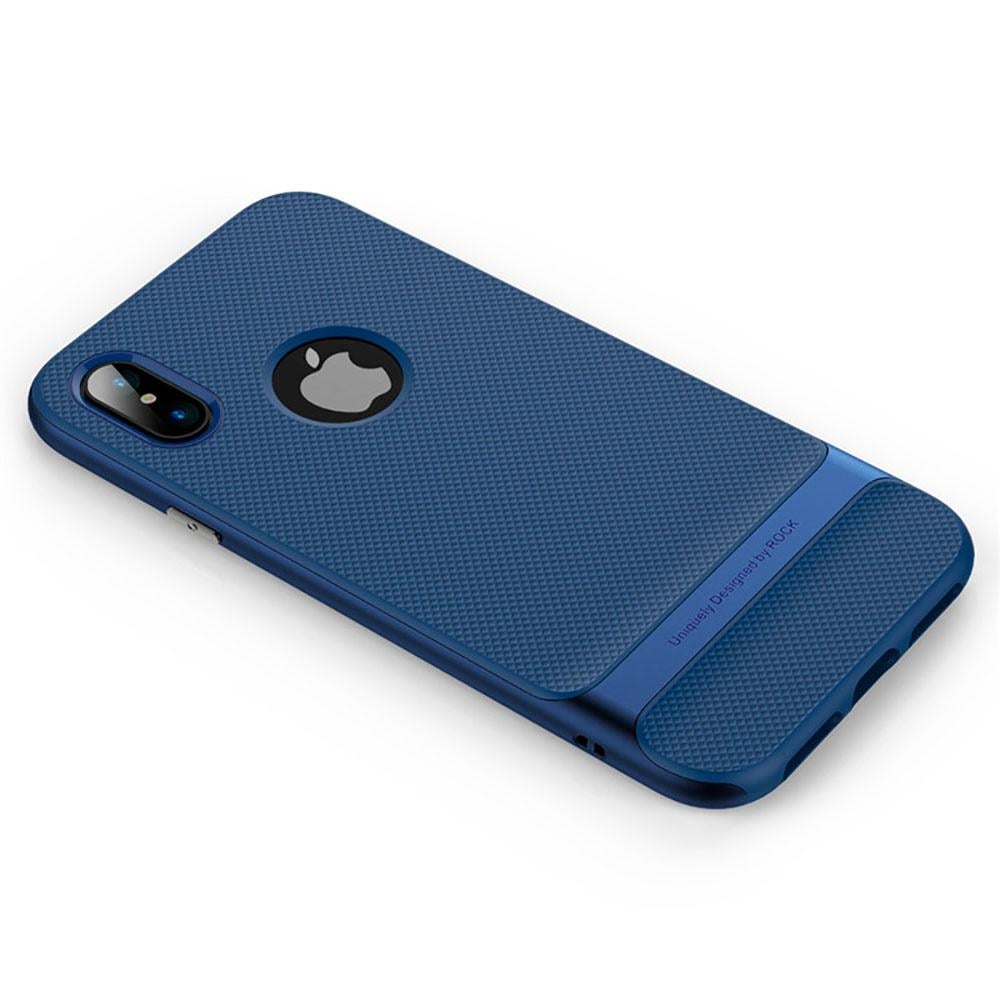 Чохол накладка Rock Royce series for iPhone X, Blue - фото 3