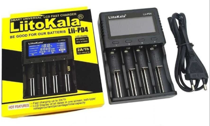 Зарядний пристрій універсальний LiitoKala Lii-PD4 для акумуляторів АА/ААА/18650/26650/21700 Li-Ion/LiFePO4/NiCd/NiMH (Lii-PD4) - фото 4 Зарядний пристрій універсальний LiitoKala Lii-PD4 для акумуляторів АА/ААА/18650/26650/21700 Li-Ion/LiFePO4/NiCd/NiMH (Lii-PD4) - фото 4