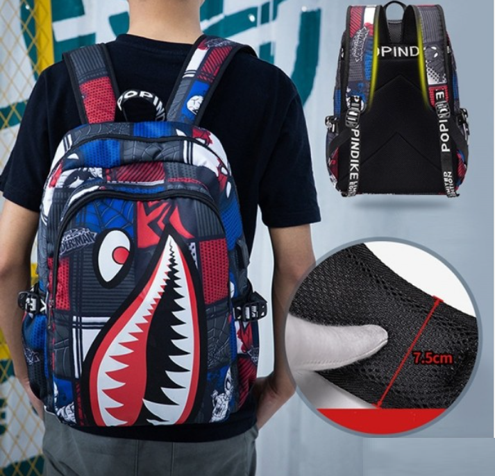 Шкільний рюкзак Shark з USB-портом для 5-11 класу (1698535724) - фото 2 Шкільний рюкзак Shark з USB-портом для 5-11 класу (1698535724) - фото 2