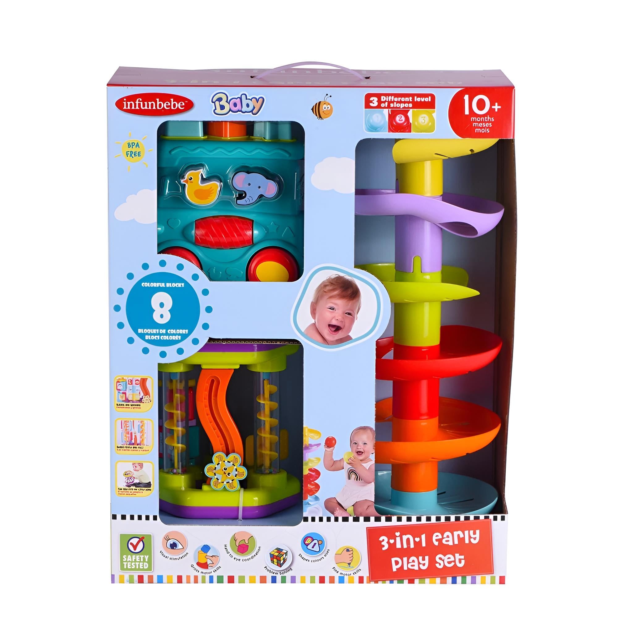 Набор развивающих игрушек Infunbebe 3в1 сортер/ролик/лабиринт (PL1016-PL2053-PL9876) Набор развивающих игрушек Infunbebe 3в1 сортер/ролик/лабиринт (PL1016-PL2053-PL9876)