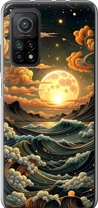 Чехол на Xiaomi Mi 10T Арт волны (6332u-2096-42517)