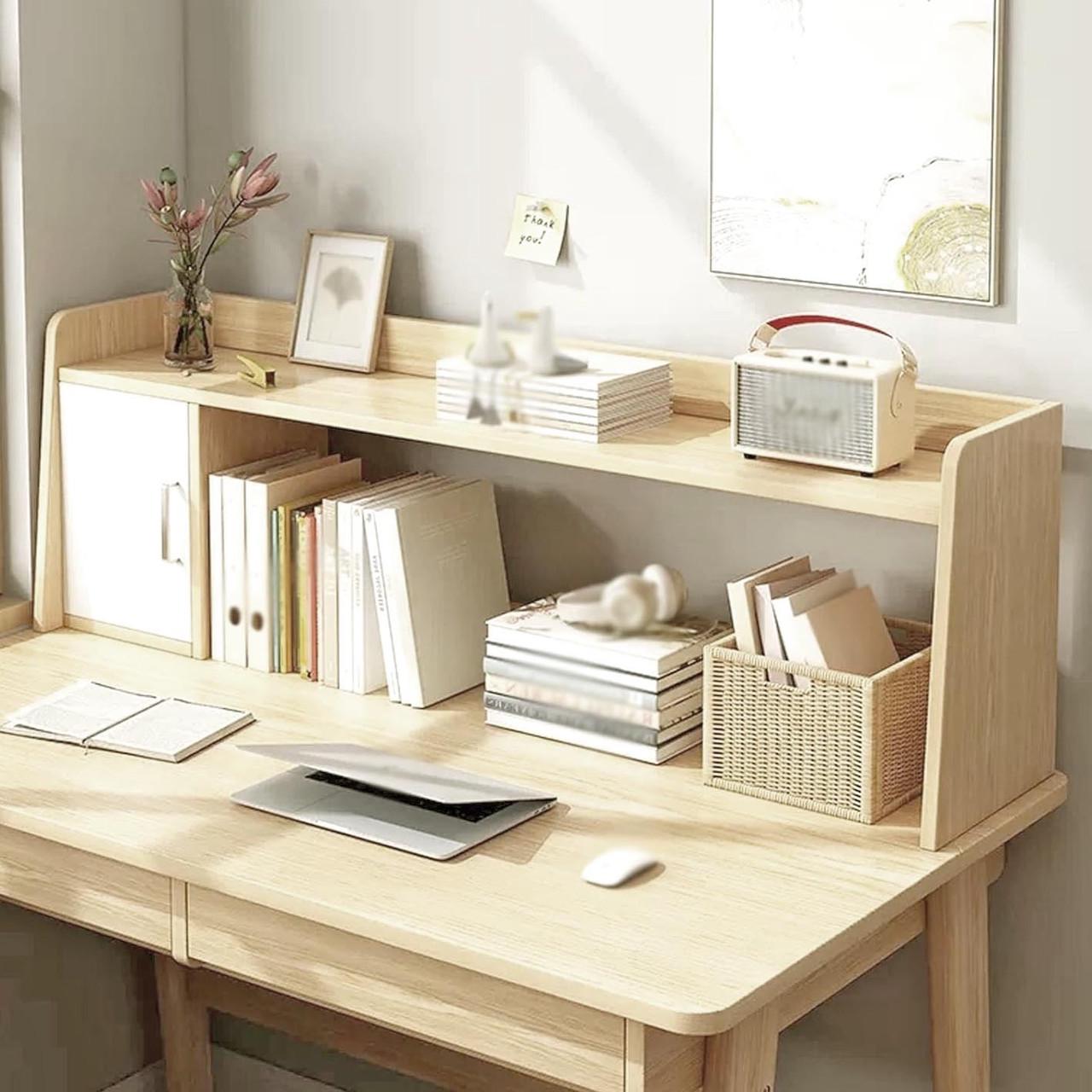 Полка-надстройка настольная из дерева Аромин бланже-зефир (АКД-01500120)