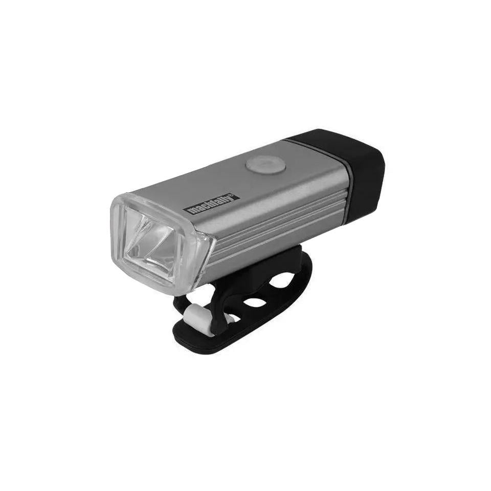 Ліхтар велосипедний LED MC-QD001 із вбудованим акумулятором USB Сріблястий