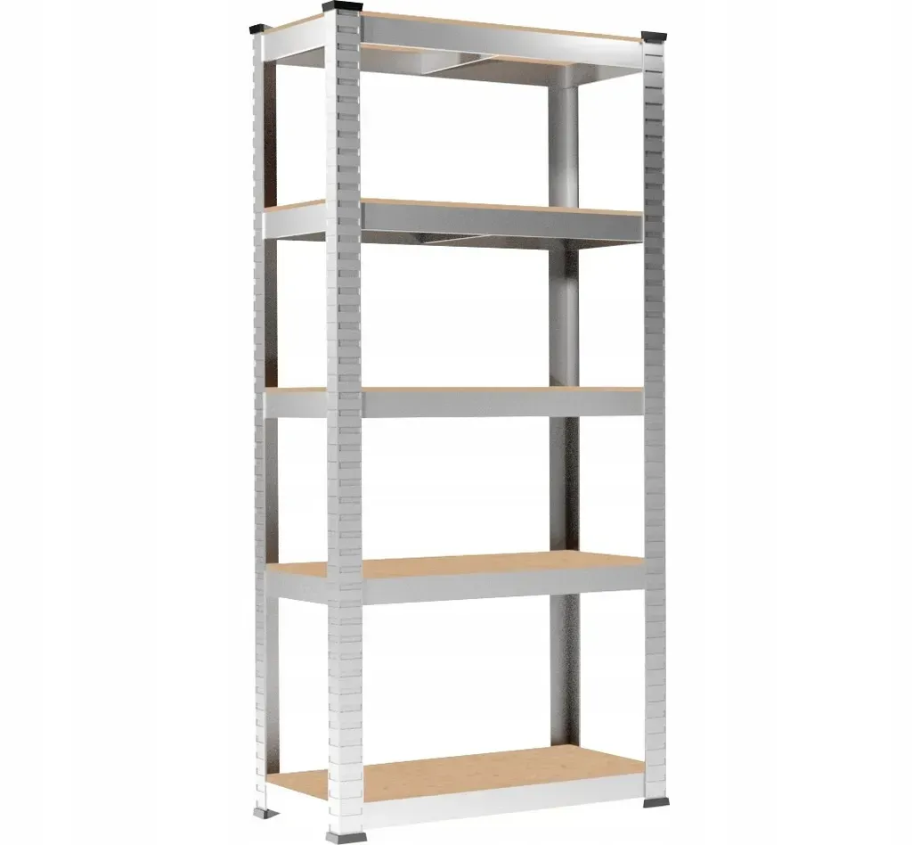 Стеллаж металлических 5 полок 180х90х40 см 2 шт. Серый (GWI0885 7)
