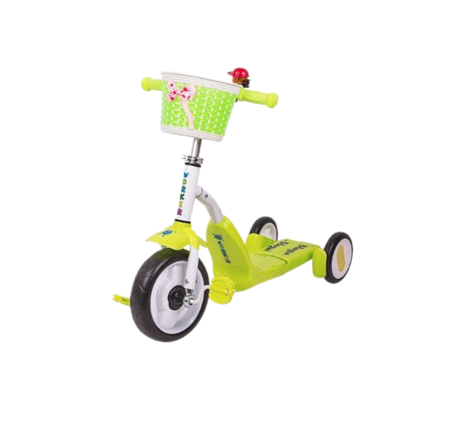 Самокат детский трехколесный WORKER Blagrie 2в1 Зеленый (276737)
