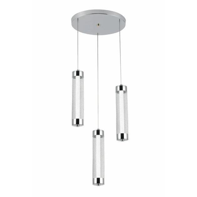 Подвесной LED-светильник Valeso на круглой основе 6500К IP20 G 2664/3P 24W Хром (28685304)