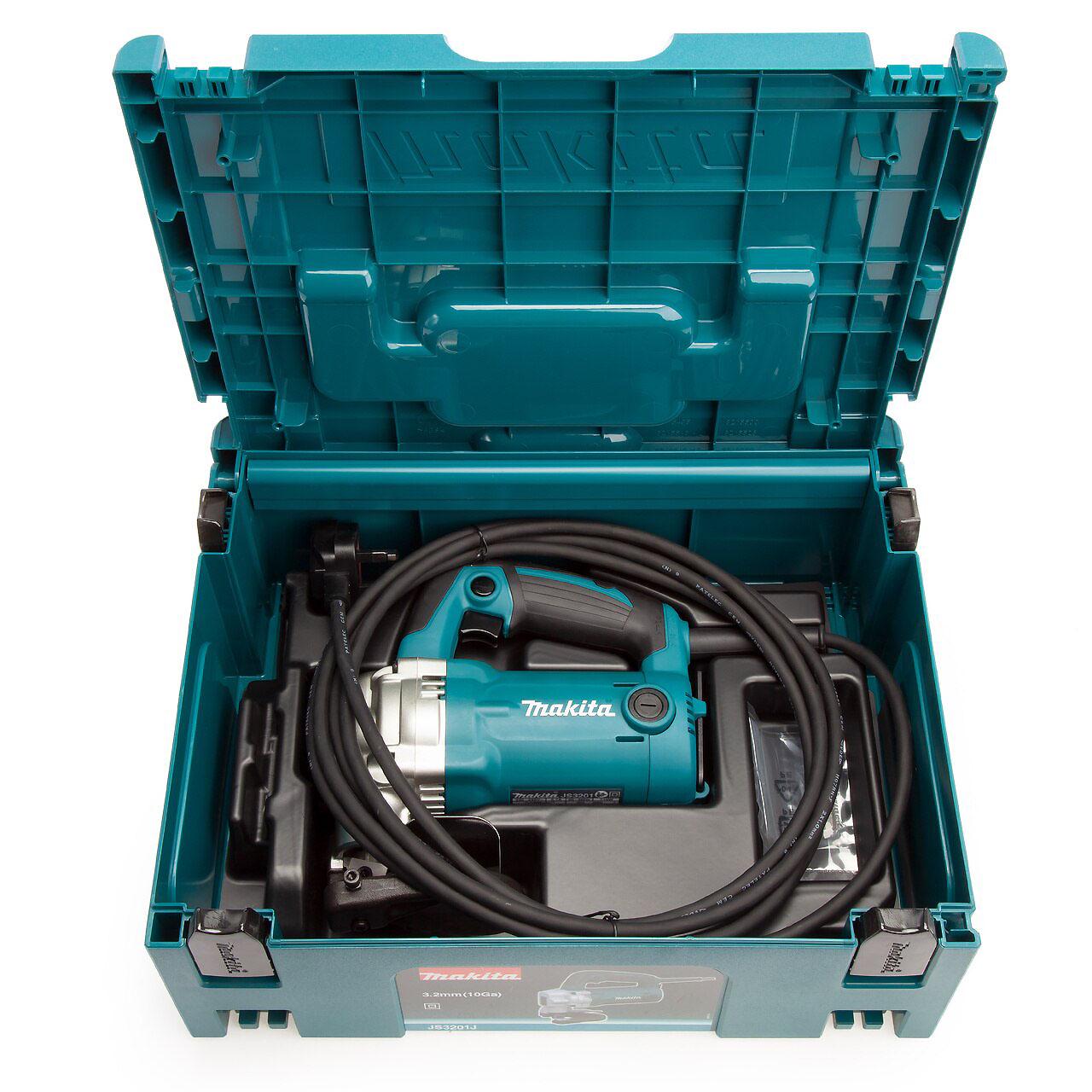 Электрические Листовые ножницы по металлу Makita JS3201J (710Вт, 50 мм) + Чемодан для транспортировки (4425)