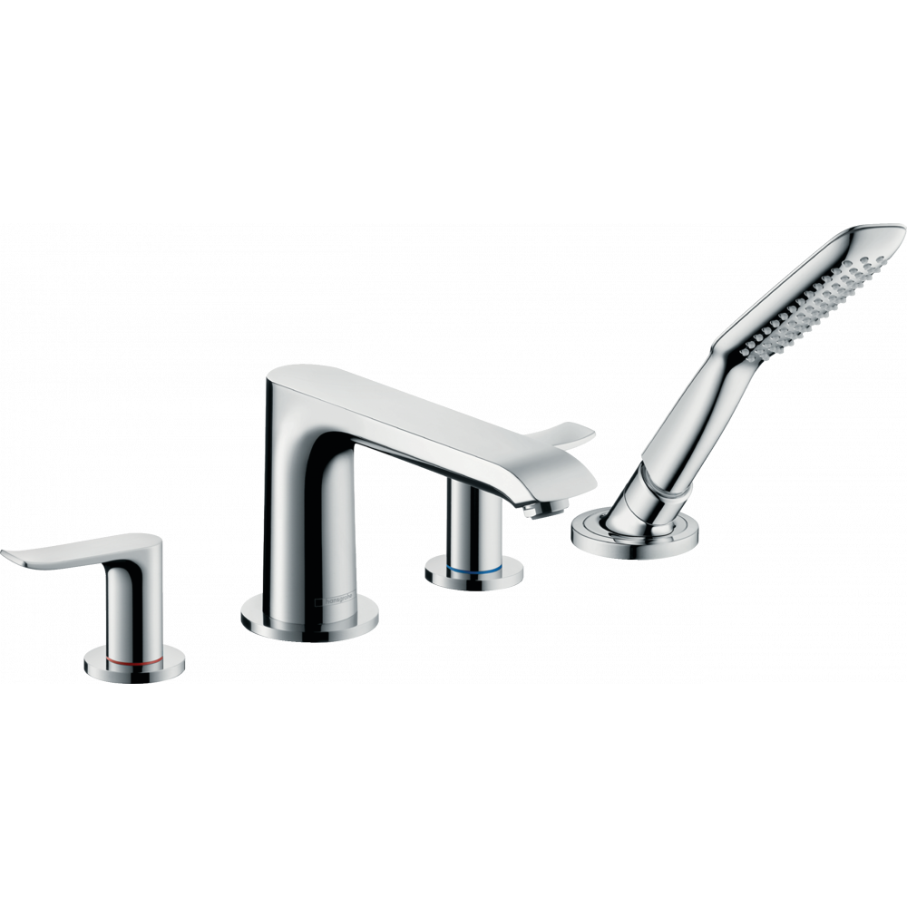 Смеситель на борт ванны Hansgrohe Metris 31442000 на четыре отверстия Хром (90697)